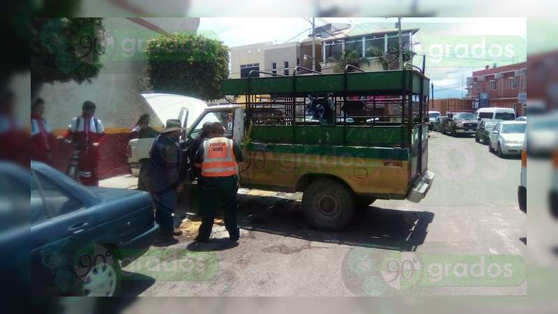Accidente vehicular en Maravatío deja un lesionado - Foto 0 
