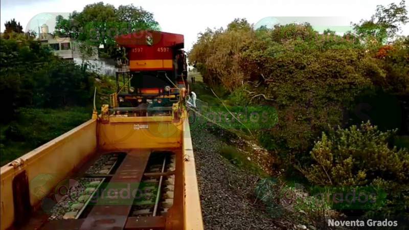 Arrolla y mata el tren a un hombre en Morelia, Michoacán 