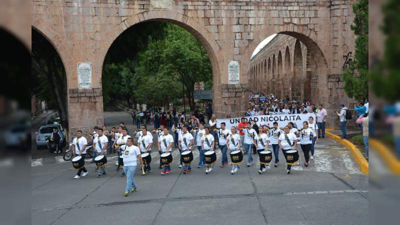Por suficiencia presupuestaria a la Educación Superior, marchan 20 mil nicolaitas en el centro de Morelia - Foto 3 