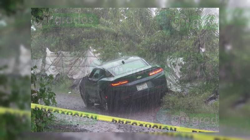 Asesinan al conductor de un auto deportivo en Jacona - Foto 0 