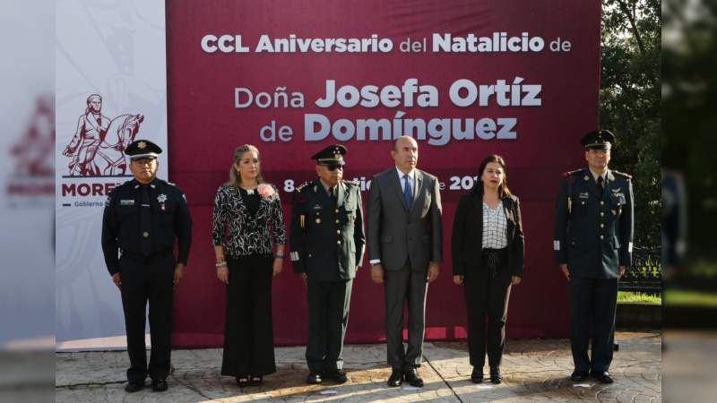Ayuntamiento de Morelia conmemora CCL Aniversario del Natalicio de José Ortiz de Domínguez - Foto 1 
