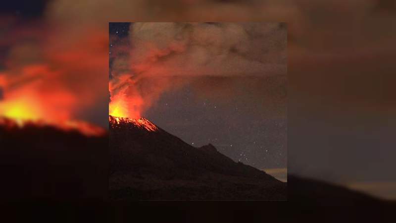 Volcán Popocatépetl registró explosión 