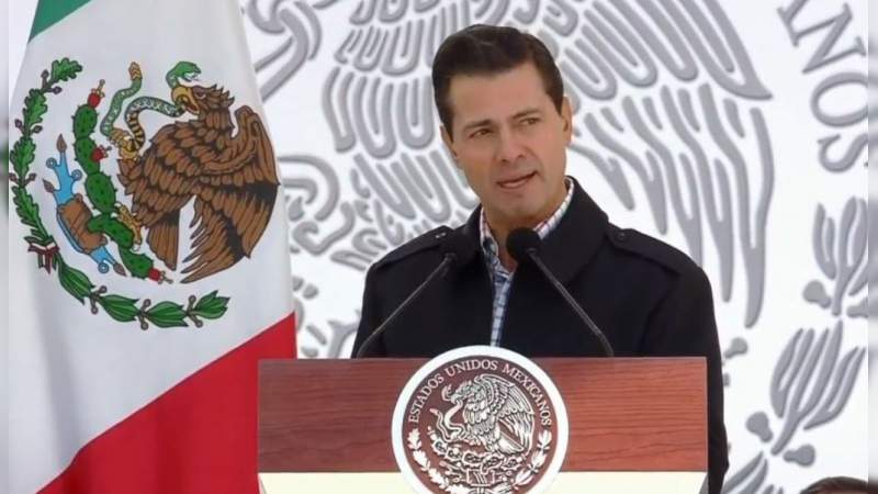 Peña Nieto destaca el fortalecimiento de las Fuerzas Armadas durante su sexenio 