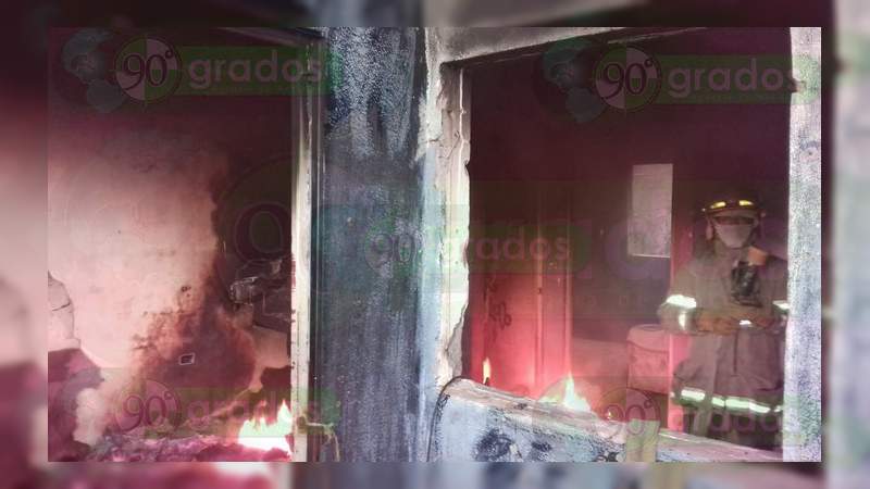 Se incendia una vivienda en Tarímbaro - Foto 0 