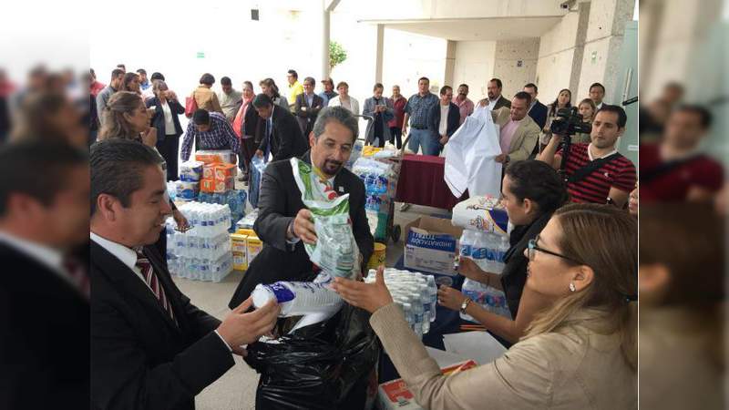Brigadas nicolaitas de Enfermería y Salud Pública a Peribán; va también lo recolectado en centro de acopio - Foto 0 