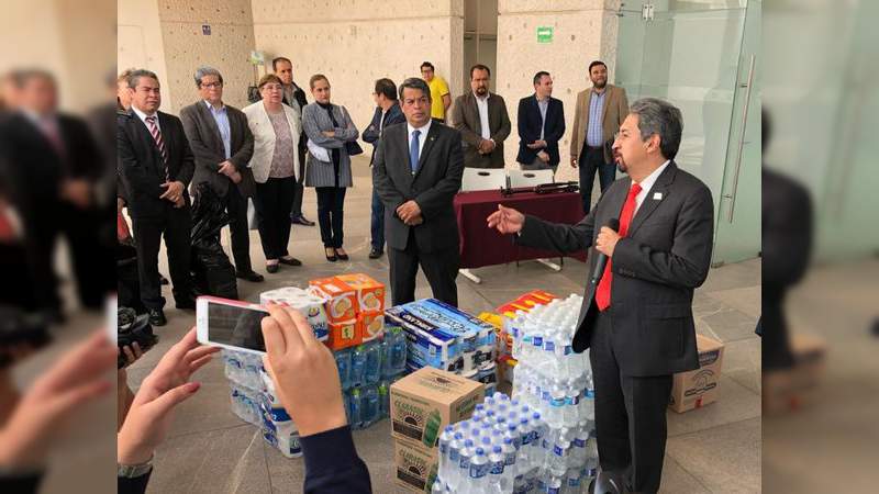 Brigadas nicolaitas de Enfermería y Salud Pública a Peribán; va también lo recolectado en centro de acopio - Foto 1 