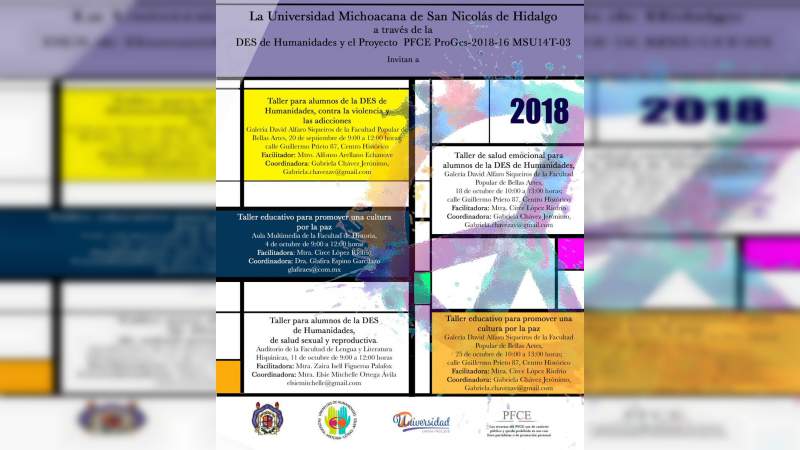 Impartirán talleres sobre inclusión, respeto y salud para estudiantes de la Casa de Hidalgo 