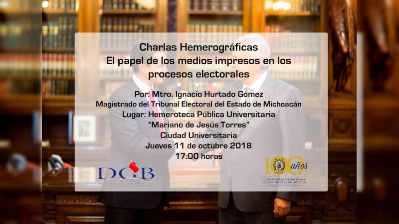 Ignacio Hurtado Gómez, presidente del TEEM, dictará conferencia en UMSNH 