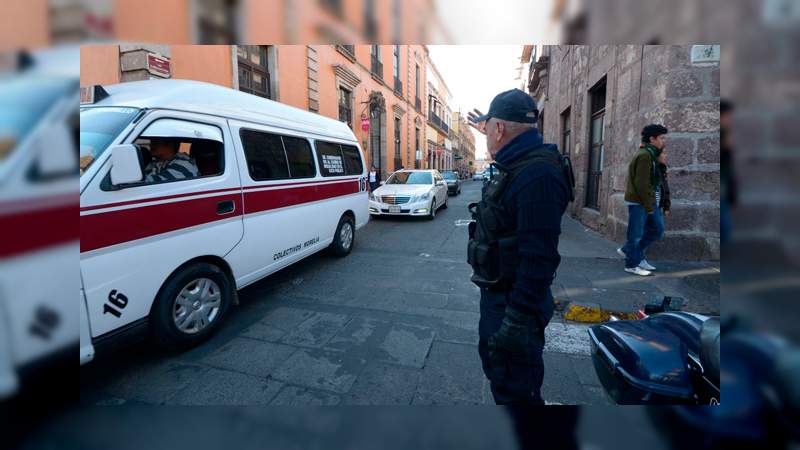 Cerrada la circulación en la avenida Madero de Morelia 