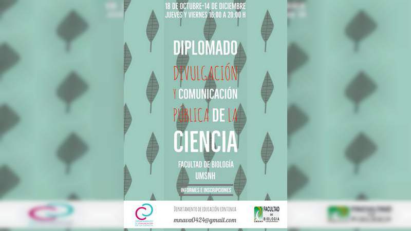 Aún hay espacios para cursar el diplomado “Divulgación y Comunicación Pública de la Ciencia” 