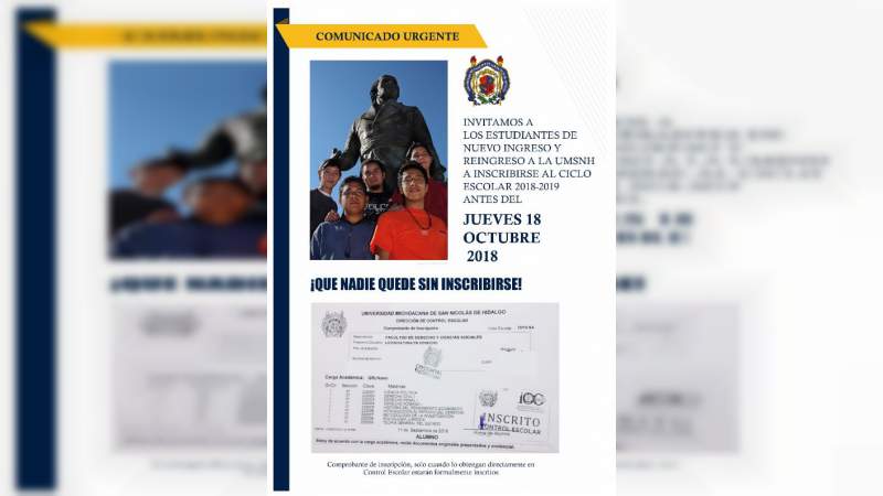  Miércoles 17, cierra periodo de inscripciones y reinscripciones en la Casa de Hidalgo 