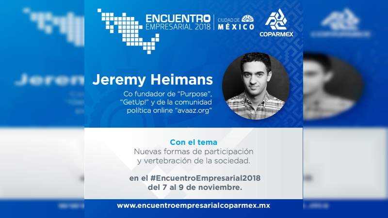 Cómo vertebrar a la sociedad, tema relevante del encuentro empresarial COPARMEX 2018 