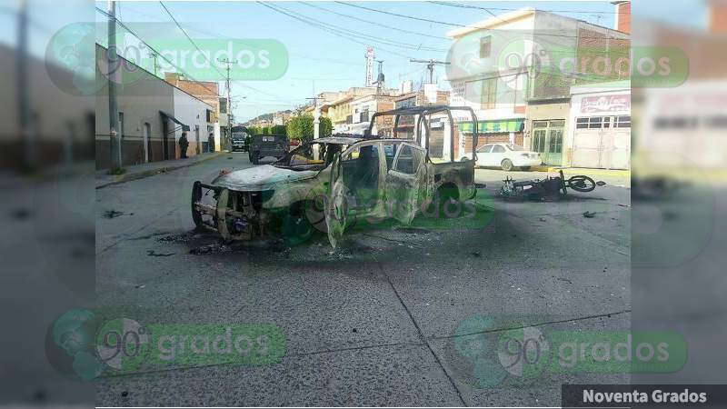 Detienen a 33 por quema de patrullas afuera de alcaldía de Jerécuaro, Guanajuato - Foto 1 