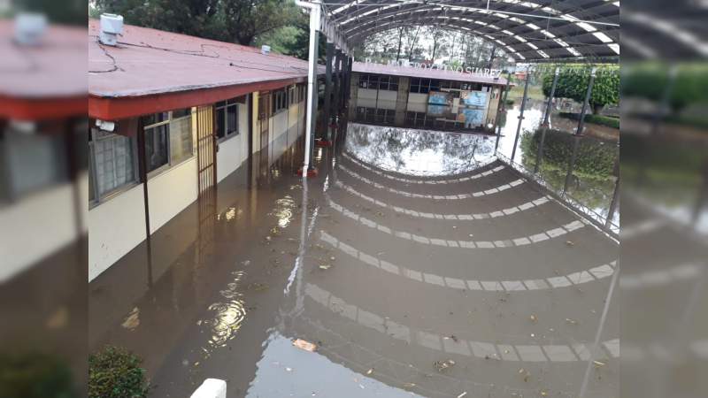 Estas son las escuelas afectadas por las lluvias en Morelia - Foto 1 