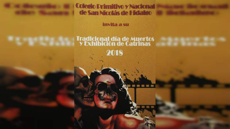 Bachillerato Nicolaita rememora tradiciones del Día de Muertos - Foto 1 