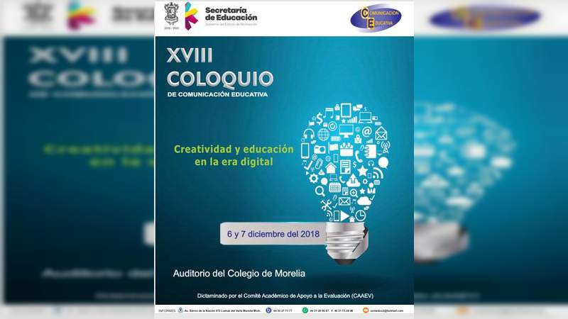 En diciembre se realizará Coloquio de Comunicación Educativa 