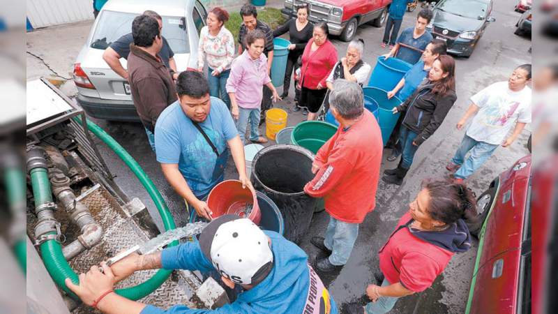 Miércoles y jueves, días críticos por el desabasto de agua en la Ciudad de México: Sacmex 