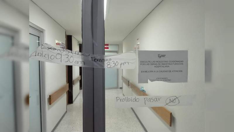 Cerrados los 4 quirófanos del hospital general de Uruapan 