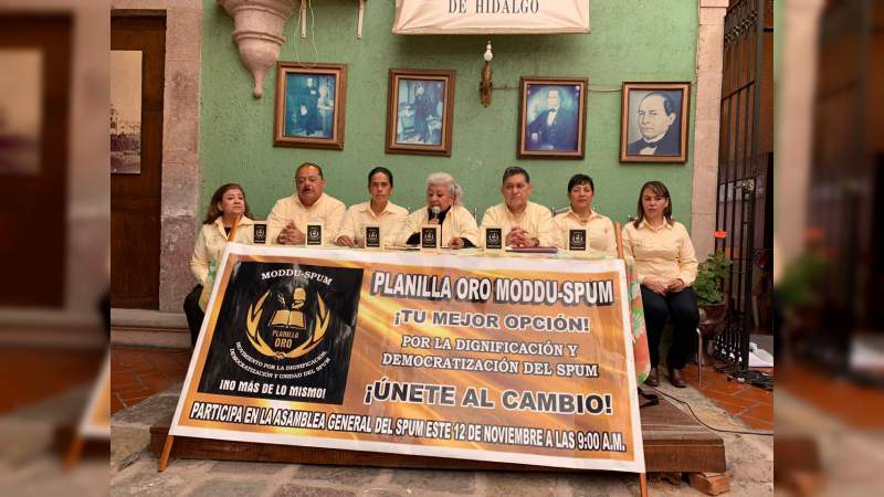 Planilla ORO, movimiento por la dignificación, la democratización y unidad del SPUM - Foto 1 