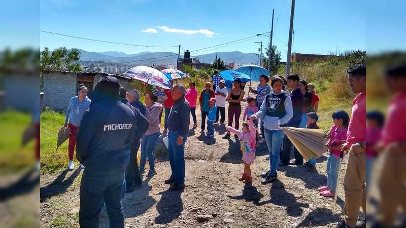 Da seguimiento Ayuntamiento de Morelia a obras inconclusas, tras presión del pueblo organizado 