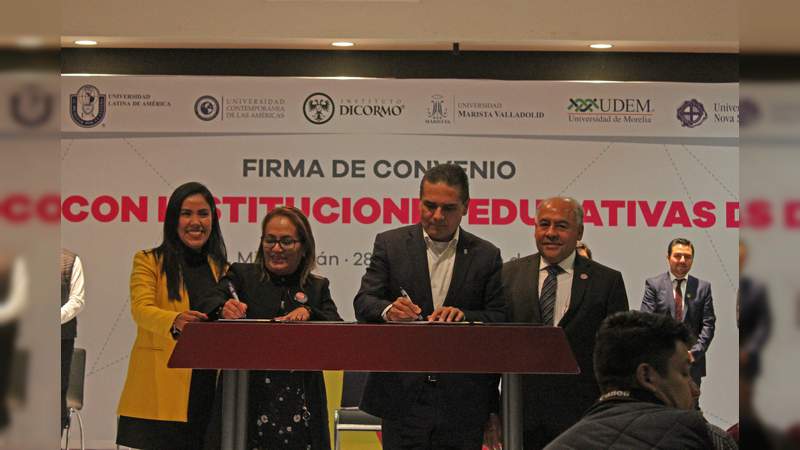 UdeMorelia se suma a la oferta de becas BIEM, más de mil 500 jóvenes de todo el estado serán beneficiados. - Foto 1 
