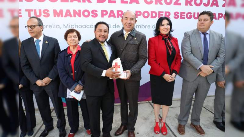 Inició la colecta escolar de la Cruz Roja Michoacán 