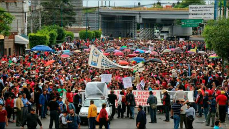 CNTE realizará megamarcha este jueves en Morelia 