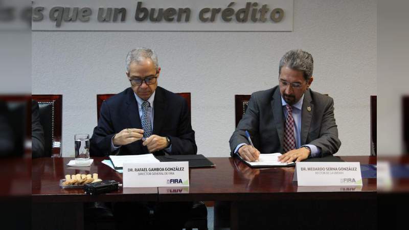 Signan UMSNH y FIRA convenio para difundir cultura de transparencia y acceso a la información en lengua Purépecha - Foto 0 