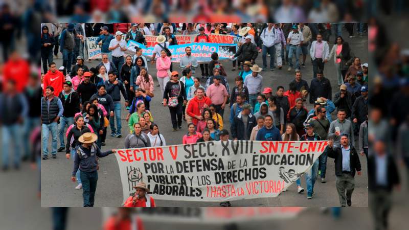Vialidades que se verán afectadas este martes por manifestaciones de la CNTE 