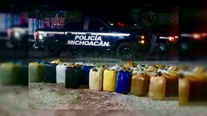 Michoacán: Detienen a un hombre en posesión de  570 litros de diésel  y 2 mil 500 pastillas psicotrópicas - Foto 0 