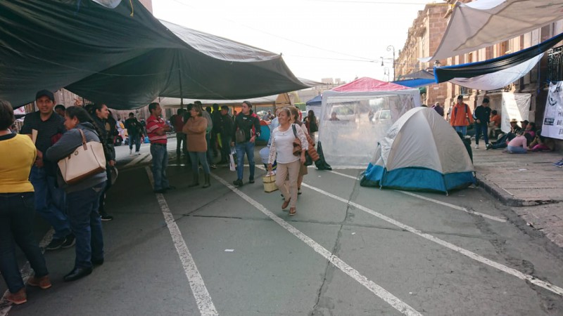 CNTE instala plantón en el Centro Histórico de Morelia - Foto 3 