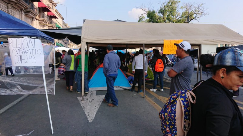 CNTE instala plantón en el Centro Histórico de Morelia - Foto 6 