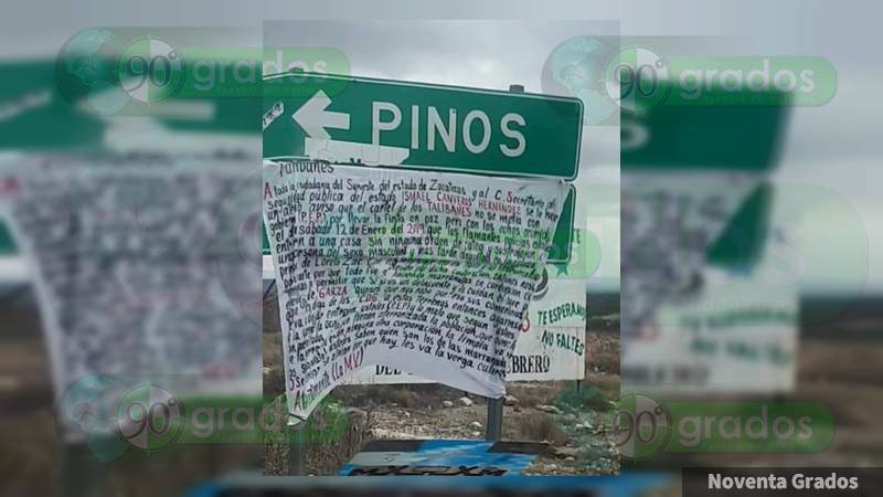Aparecen narcomensajes y hieleras en diferentes puntos de Zacatecas - Foto 1 