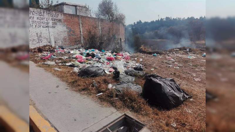 Foco de Infección por basura en las calles de Almoloya de Juárez - Foto 1 