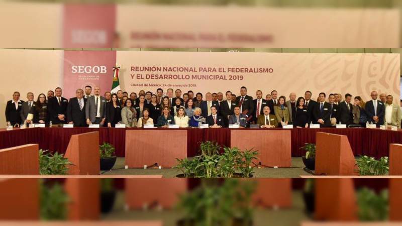 Michoacán presente en la Reunión Nacional para el Federalismo y el Desarrollo Municipal 2019 - Foto 0 