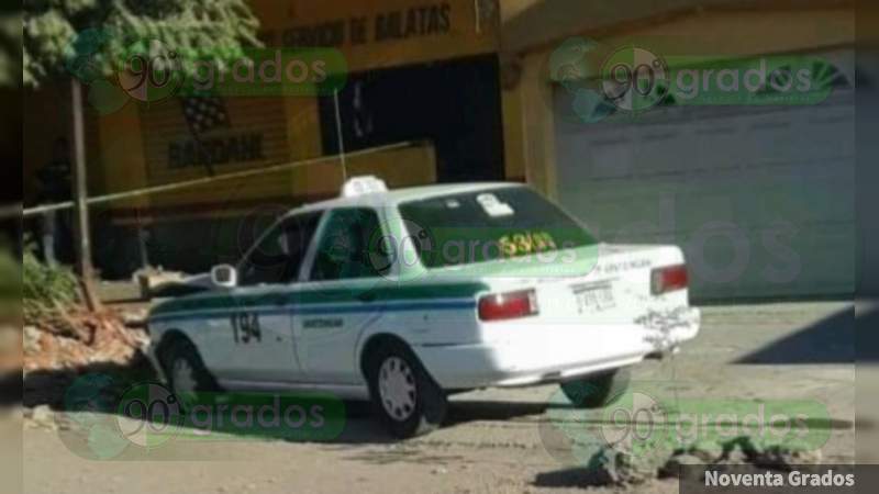 Sujetos armados asesinan a taxista en Apatzingán, Michoacán - Foto 1 