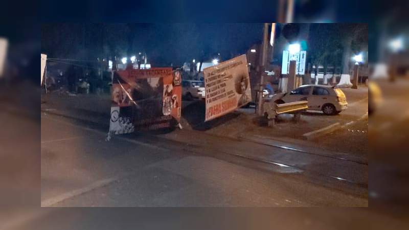 CNTE mantienen tomadas las vías férreas en Uruapan y Pátzcuaro 