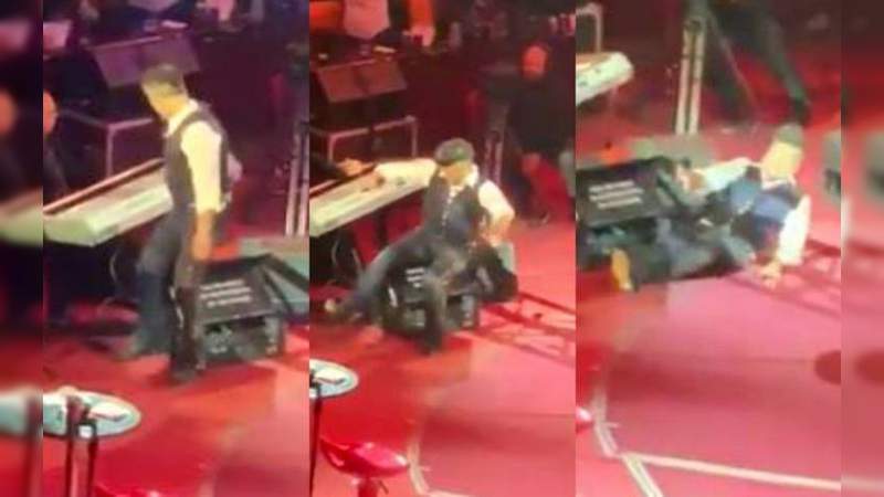 Alejandro Fernández se cae de borracho en pleno concierto 