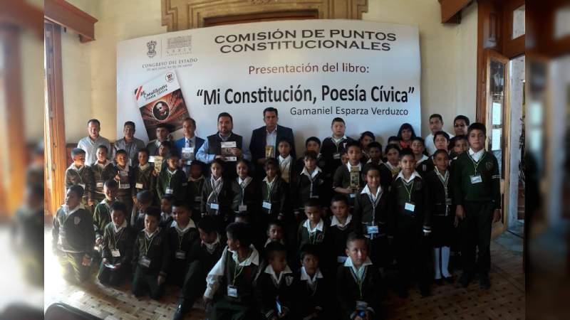 Presentan libro “Mi Constitución, Poesía Cívica”; Erik Juárez encabeza evento - Foto 1 