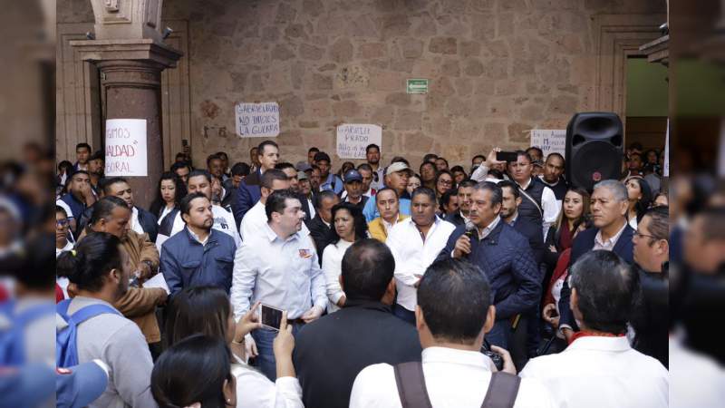 Morón no cederá a presiones del Sindicato Demócrata de Empleados Municipales de Morelia    