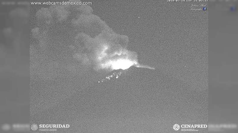Volcán Popocatépetl registra impresionante explosión 