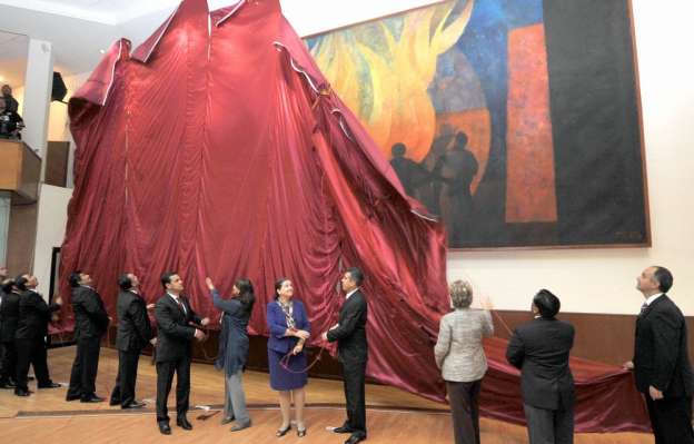 Regresa mural “Fraternidad” de Rufino Tamayo a sede de la ONU 