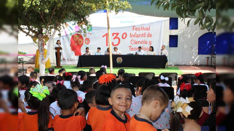 Inauguran el 13o. Festival Infantil de Ciencia y Tecnología en Huetamo - Foto 0 