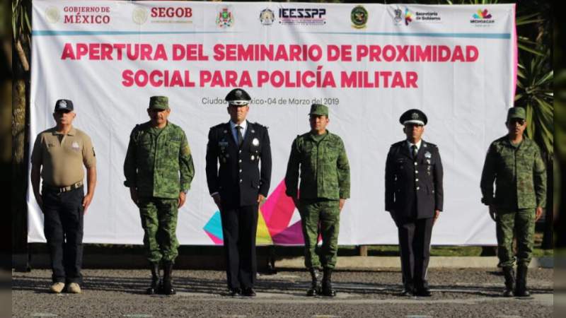 Inaugura IEESSPP y SEDENA Primer Curso de Proximidad Social rumbo a la consolidación de la Guardia Nacional. 