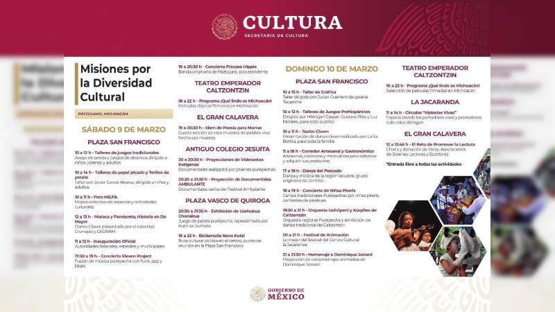 Arrancan en Michoacán las Misiones por la Diversidad Cultural - Foto 3 