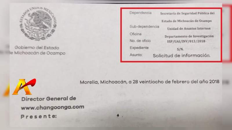 Vocera Del Gobierno De Michoacán ‘Desconoce’ Presiones De SSP VS Changoonga - Foto 3 