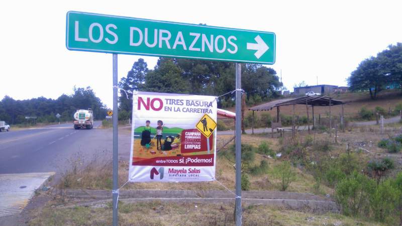 Emprende Mayela Salas limpieza de carreteras en Michoacán - Foto 1 