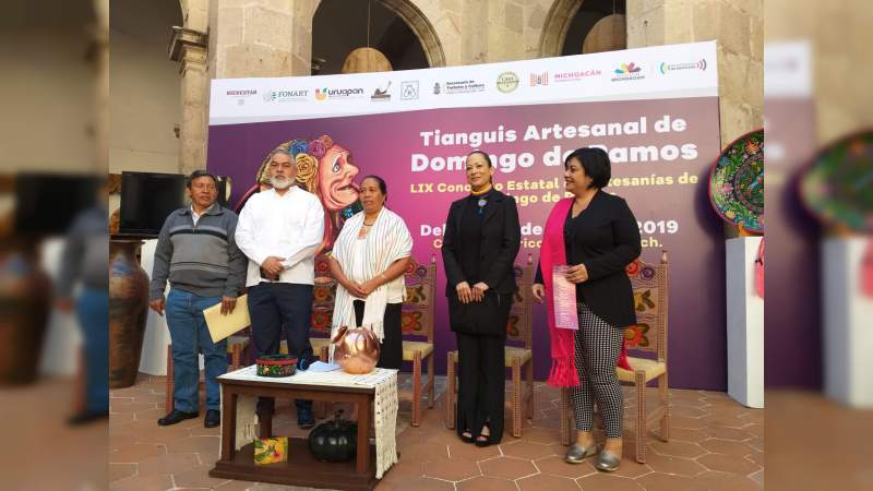 Una bolsa de un millón 50 mil pesos se otorgarán a ganadores del LIX Concurso Estatal de Artesanías de Uruapan 