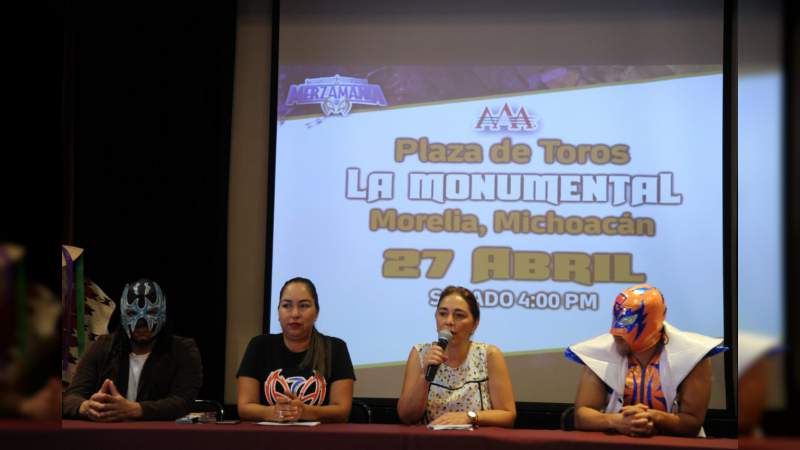 Lucha Libre con causa por el turismo social, en Morelia - Foto 0 