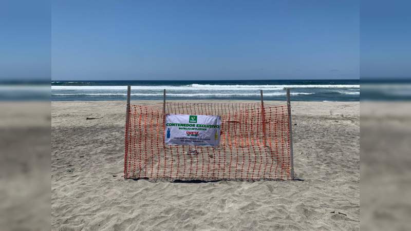 Instala Partido Verde contenedores recolectores de plásticos en playas de Michoacán - Foto 2 